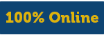 100 percent online