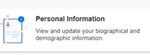 Personal Info Button