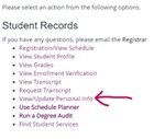 Student record name change