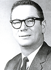 Black and white headshot of Dr. Alfred C. O'Connell